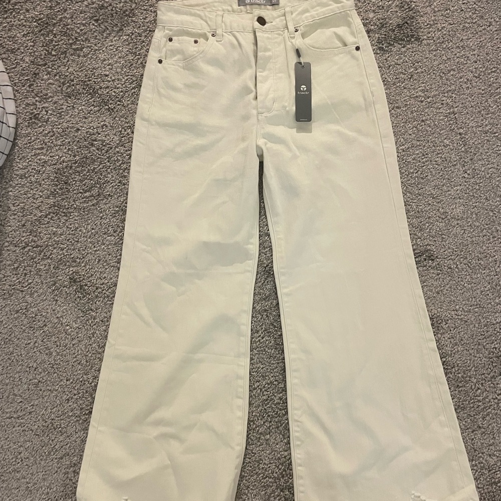 White Boot Cut Jeans